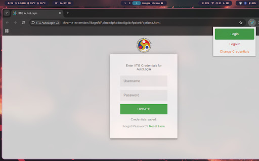 IITG AutoLogin V3  from Chrome web store to be run with OffiDocs Chromium online