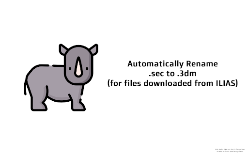 ILIAS Renamer  from Chrome web store to be run with OffiDocs Chromium online