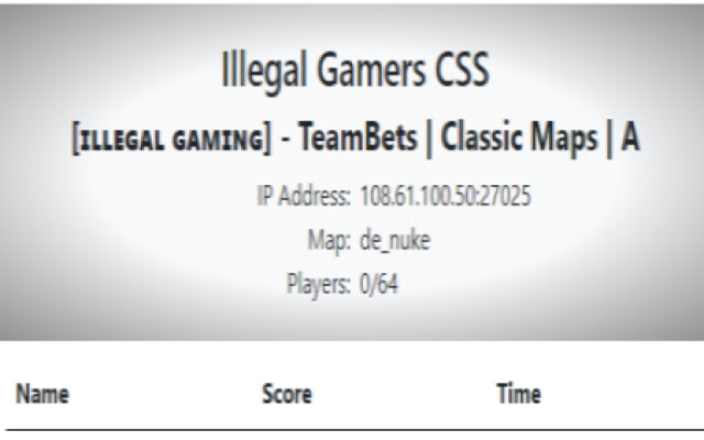 Illegal Gamers CSS  from Chrome web store to be run with OffiDocs Chromium online