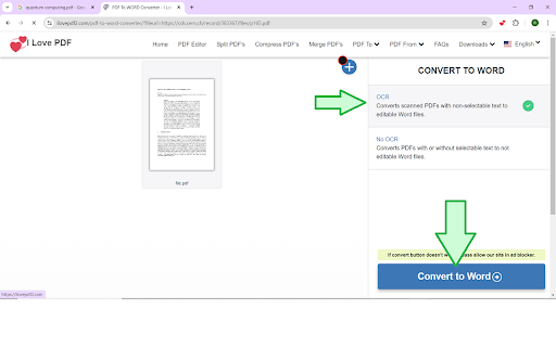 iLovePDF 2 Chrome Extension  from Chrome web store to be run with OffiDocs Chromium online