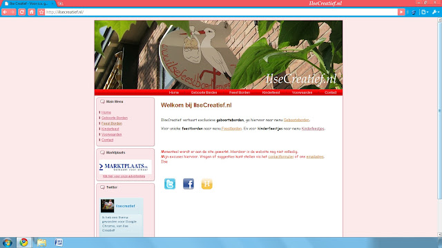 IlseCreatief.nl Thema 1 dal Chrome Web Store verrà eseguito con OffiDocs Chromium online