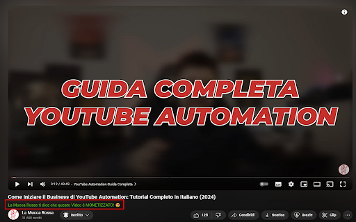 Il video YouTube è monetizzato?  from Chrome web store to be run with OffiDocs Chromium online