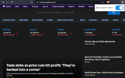 Image and Video Blocker  from Chrome web store to be run with OffiDocs Chromium online
