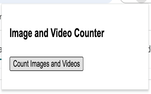 Image and Video Counter  from Chrome web store to be run with OffiDocs Chromium online