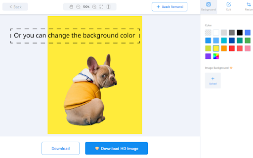 Image Background Remover AnyEraser  from Chrome web store to be run with OffiDocs Chromium online