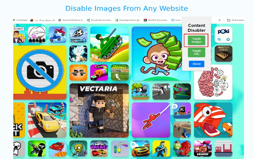 Image Disabler  from Chrome web store to be run with OffiDocs Chromium online