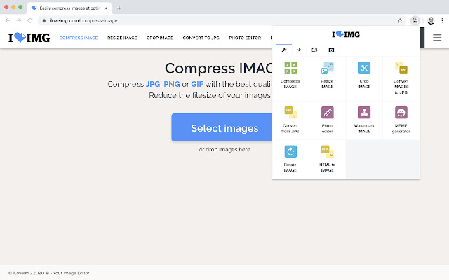 Image Editor  Tools iLoveIMG  from Chrome web store to be run with OffiDocs Chromium online