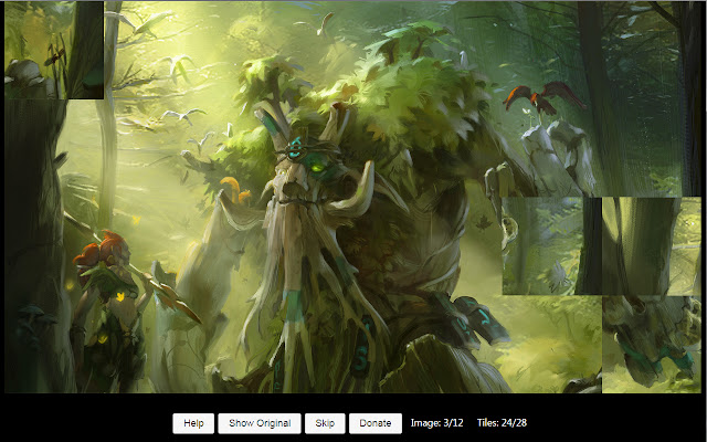 image puzzle  from Chrome web store to be run with OffiDocs Chromium online