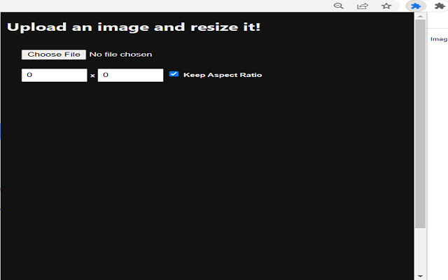 ImageResizer  from Chrome web store to be run with OffiDocs Chromium online