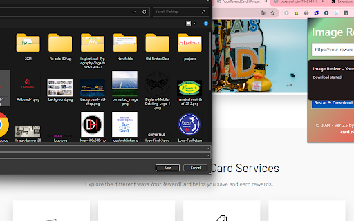 Image Resizer Your Reward Card  from Chrome web store to be run with OffiDocs Chromium online