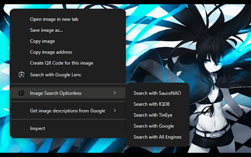 Image Search Optionless  from Chrome web store to be run with OffiDocs Chromium online