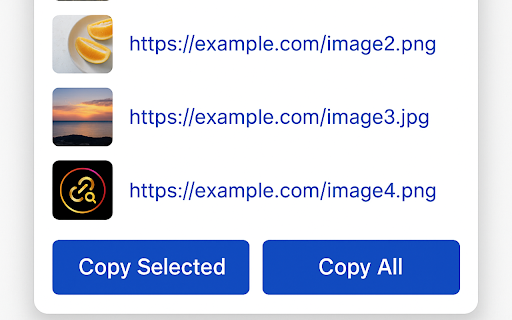 Image URL Extractor  from Chrome web store to be run with OffiDocs Chromium online