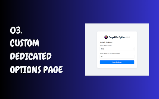 ImageWiz All In One Image Converter  from Chrome web store to be run with OffiDocs Chromium online