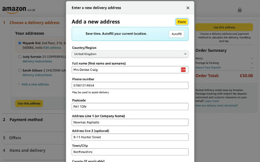 iManagePaste v1  from Chrome web store to be run with OffiDocs Chromium online