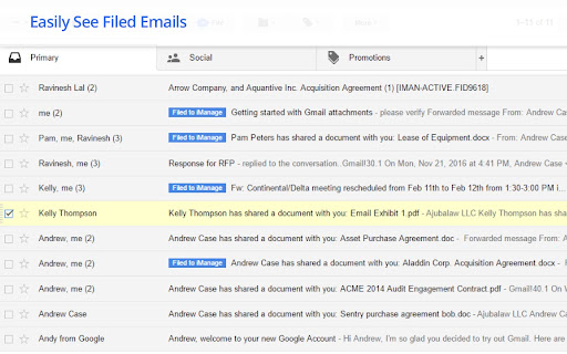 iManage Work for Gmail by MacroAgility  from Chrome web store to be run with OffiDocs Chromium online