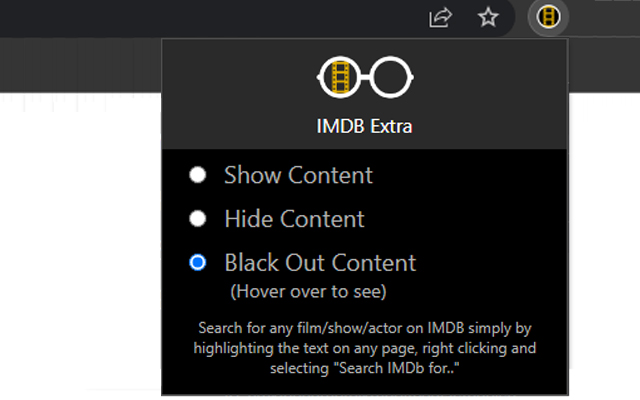 IMDB++  from Chrome web store to be run with OffiDocs Chromium online