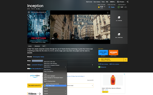 IMDb Const Copy  from Chrome web store to be run with OffiDocs Chromium online