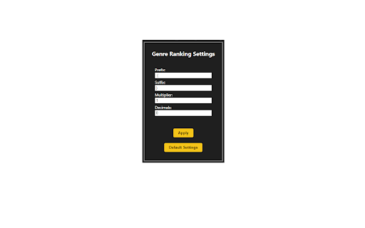 IMDB Genre Ranking  from Chrome web store to be run with OffiDocs Chromium online