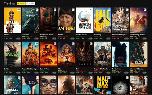 IMDB Rating Injector  from Chrome web store to be run with OffiDocs Chromium online