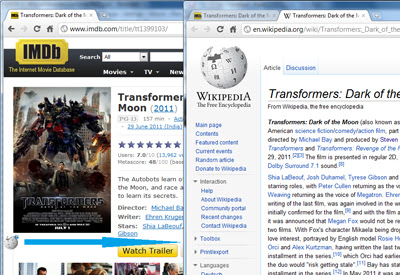 IMDB to Wikipedia  from Chrome web store to be run with OffiDocs Chromium online