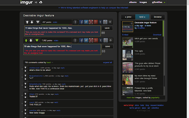 imgur: Are You Sure?  from Chrome web store to be run with OffiDocs Chromium online