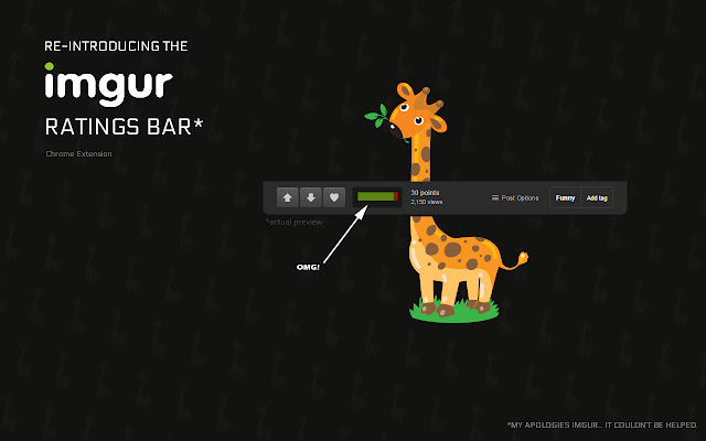 Imgur Ratings Bar  from Chrome web store to be run with OffiDocs Chromium online