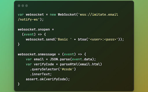 Imitate Email  from Chrome web store to be run with OffiDocs Chromium online