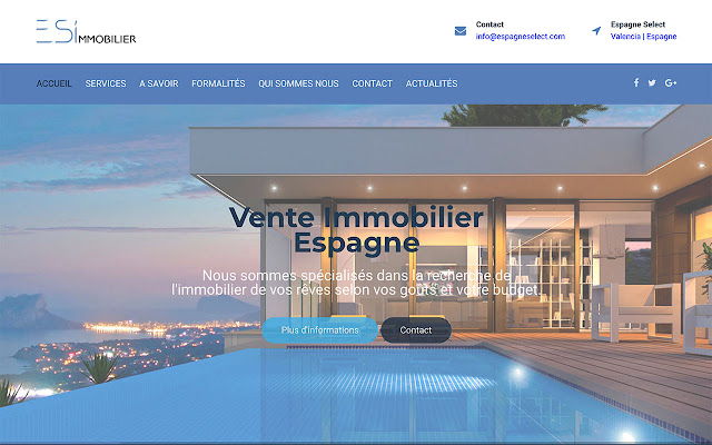 Immobilier Espagne  from Chrome web store to be run with OffiDocs Chromium online