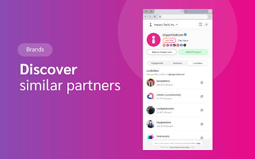 impact.com for Chrome  from Chrome web store to be run with OffiDocs Chromium online