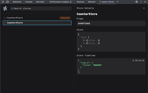 Impact Debugger  from Chrome web store to be run with OffiDocs Chromium online