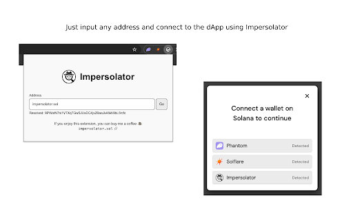 Impersolator  from Chrome web store to be run with OffiDocs Chromium online