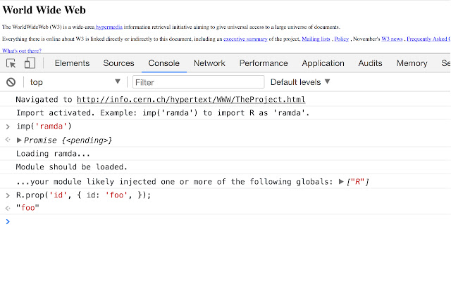 Import JS  from Chrome web store to be run with OffiDocs Chromium online