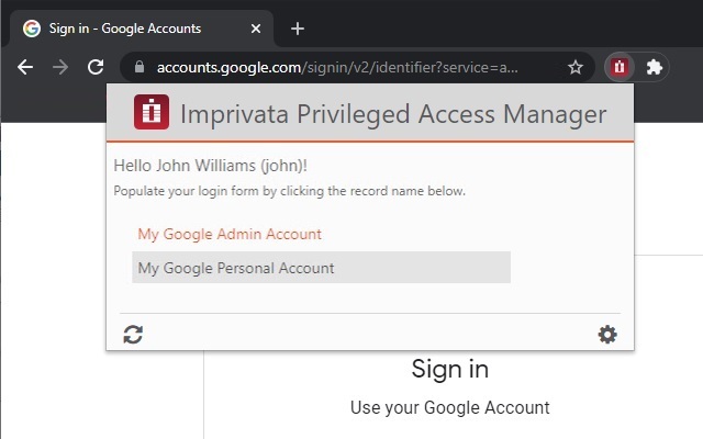 Imprivata PAM Browser Extension  from Chrome web store to be run with OffiDocs Chromium online