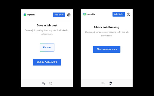 Improdds Job Analytics  from Chrome web store to be run with OffiDocs Chromium online