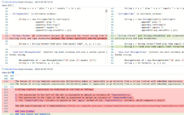 Improved JIRA History Diff  from Chrome web store to be run with OffiDocs Chromium online