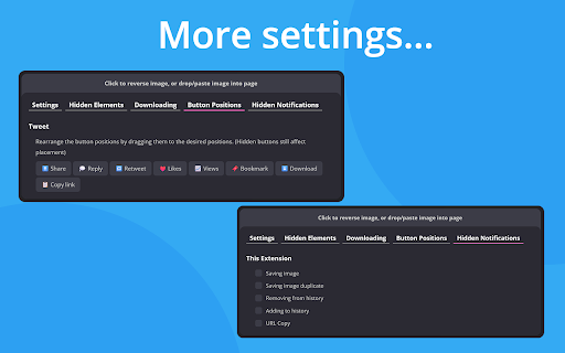 Improvements for Twitter  from Chrome web store to be run with OffiDocs Chromium online