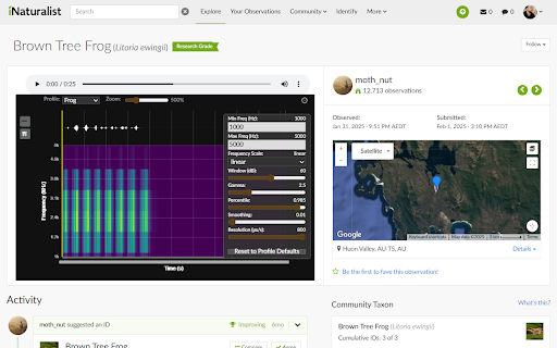 iNatSpectro  from Chrome web store to be run with OffiDocs Chromium online