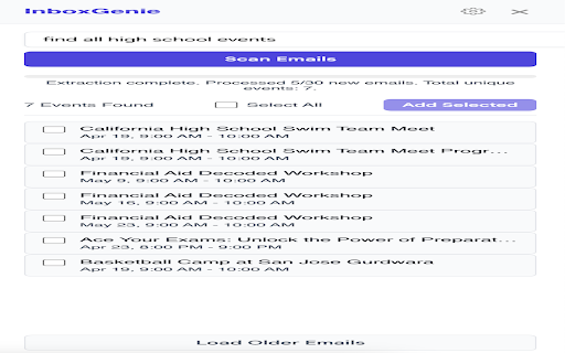 InboxGenie  from Chrome web store to be run with OffiDocs Chromium online