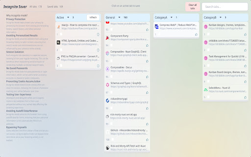 Incognito Saver  from Chrome web store to be run with OffiDocs Chromium online