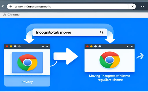 Incognito Tab Mover  from Chrome web store to be run with OffiDocs Chromium online