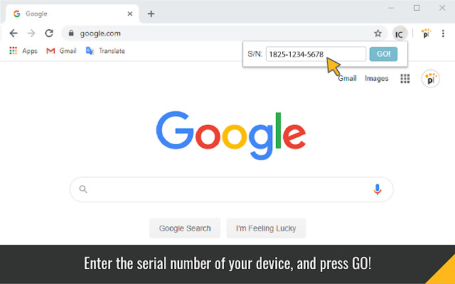 InControl 2: Quick serial number lookup  from Chrome web store to be run with OffiDocs Chromium online