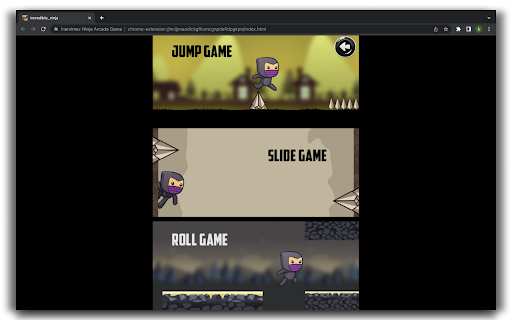 Incredible Ninja Game HTML5 Game  from Chrome web store to be run with OffiDocs Chromium online