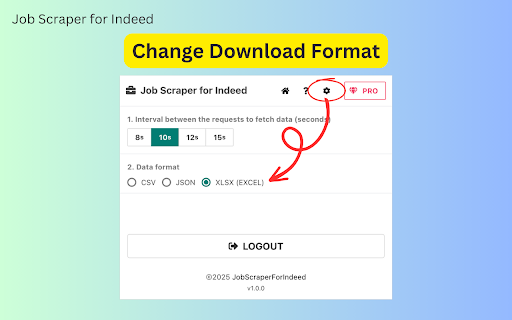 Indeed Job Scraper  from Chrome web store to be run with OffiDocs Chromium online