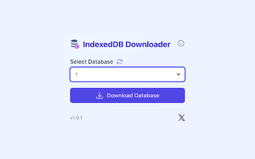 IndexedDB Downloader  from Chrome web store to be run with OffiDocs Chromium online