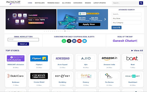 INFACART Coupons amp; Deals  from Chrome web store to be run with OffiDocs Chromium online