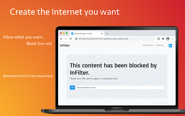 InFilter  from Chrome web store to be run with OffiDocs Chromium online