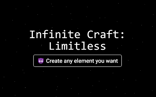 Infinite Craft: Limitless  from Chrome web store to be run with OffiDocs Chromium online