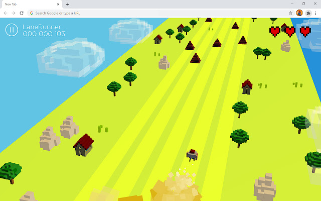 Infinite Runner Platform Game  from Chrome web store to be run with OffiDocs Chromium online