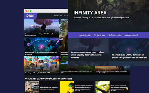 INFINITY AREA  from Chrome web store to be run with OffiDocs Chromium online