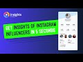 Influencer insights para sa Instagram YouTube mula sa Chrome web store na tatakbo sa OffiDocs Chromium online